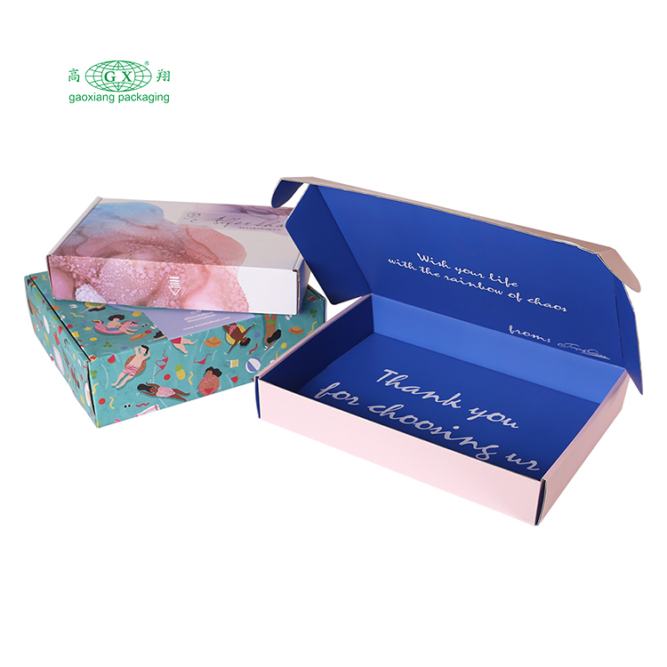Benutzerdefinierte Geschenkverpackung aus Papier, Kleidungsbox, benutzerdefinierter Karton für Unterwäscheverpackungsbox