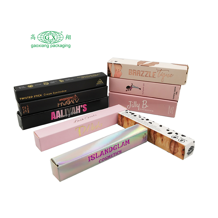 Großhandel kundenspezifische Luxus-Lipgloss-Tubenverpackungspapierboxen mit Logo
