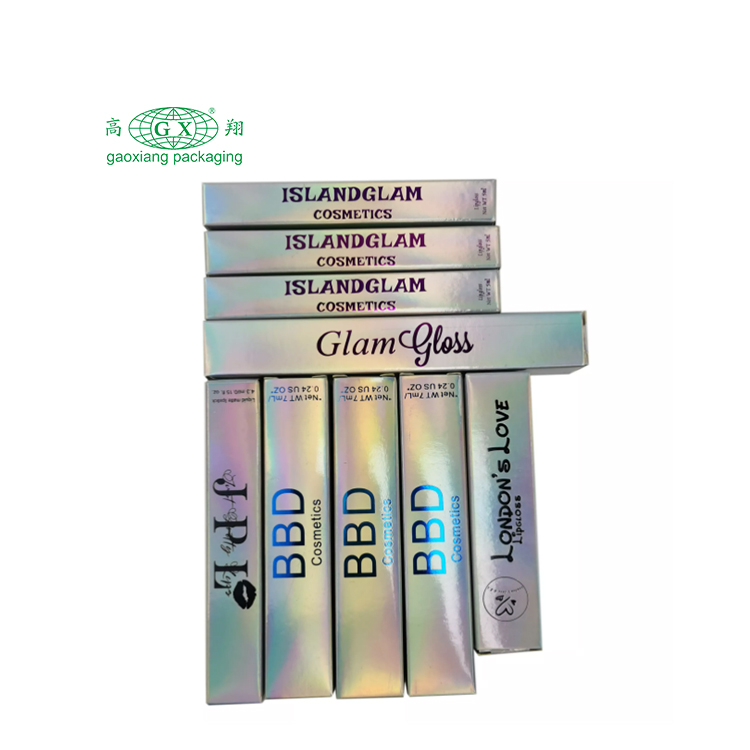 Großhandel kundenspezifische Luxus-Lipgloss-Tubenverpackungspapierboxen mit Logo
