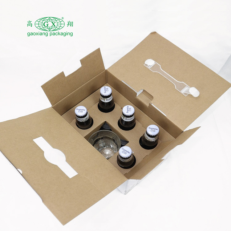 Kundenspezifische Weinflaschen-Versandverpackung aus Wellpappe