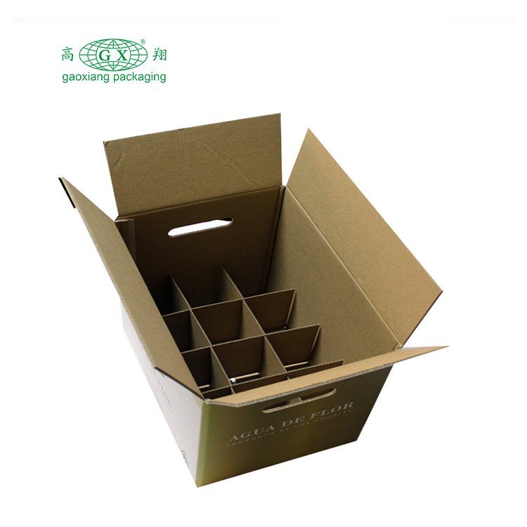 Kundenspezifische Weinflaschen-Versandverpackung aus Wellpappe